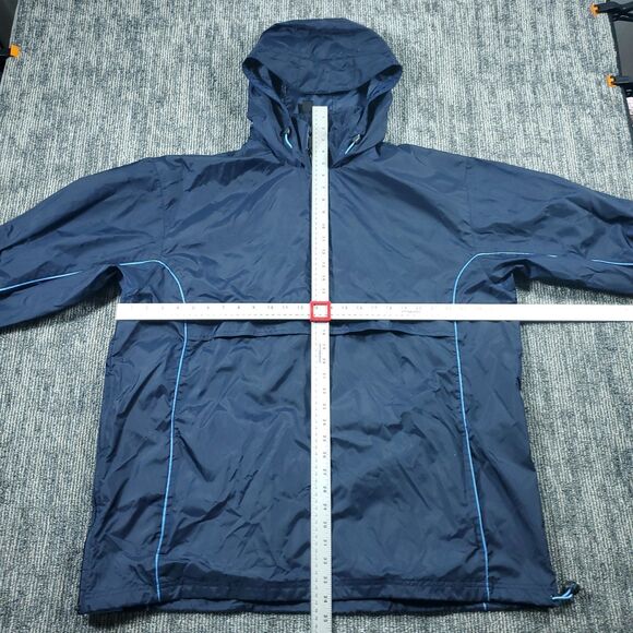 Vintage 2000s Nike Grey Label Anorak Blue WindBreaker XL VTG RARE SWOOSH Vented - Picture 12 of 16